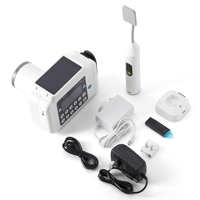 Handheld Dental X-Ray Machine Portable X-Ray Unit + iRay Pluto 0002XW Dental Wireless X-Ray Sensor